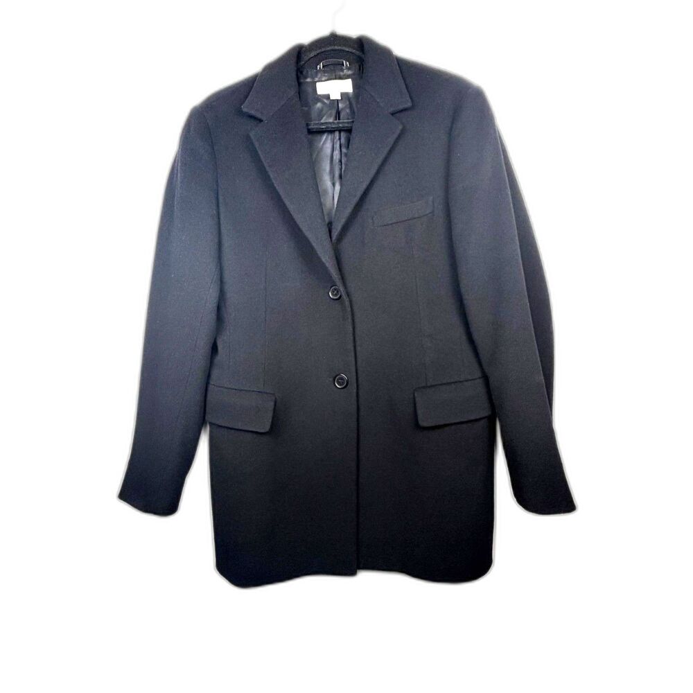 Barneys New York Wool Cashmere Blend Coat Made in Italy Size 44 / US 10